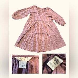 Cato 100% Cotton Dusty Mauve Dress